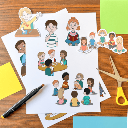 We Kids in Class – Cliparts for Lively Classroom Scenes