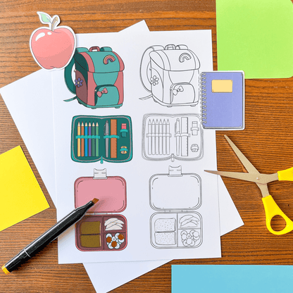 In My School Bag – Cliparts for the School Day