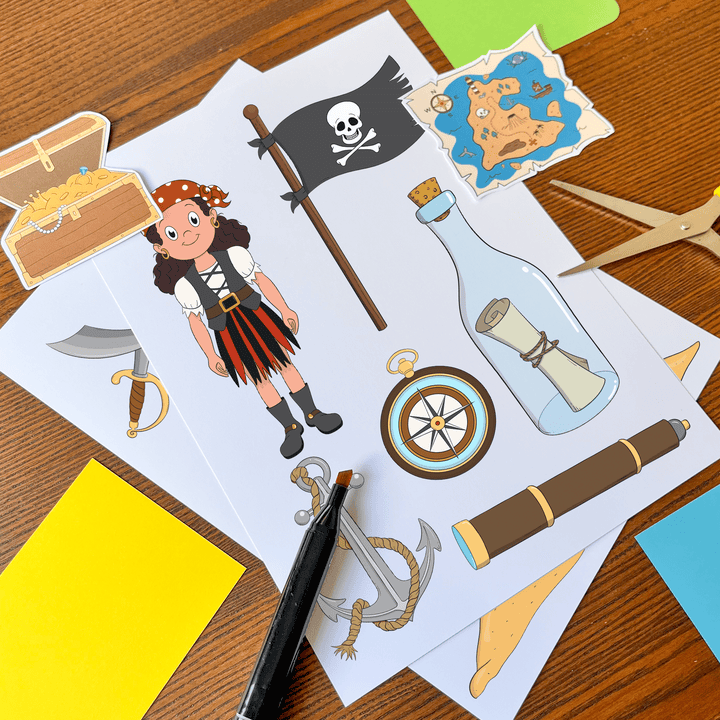 Live Like a Pirate – Cliparts for Adventures and Real Treasure Hunters