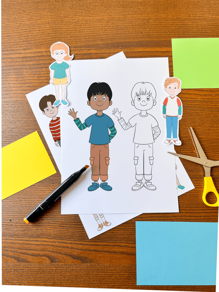 School Kids – Cliparts for Diverse and Lively Learning Materials